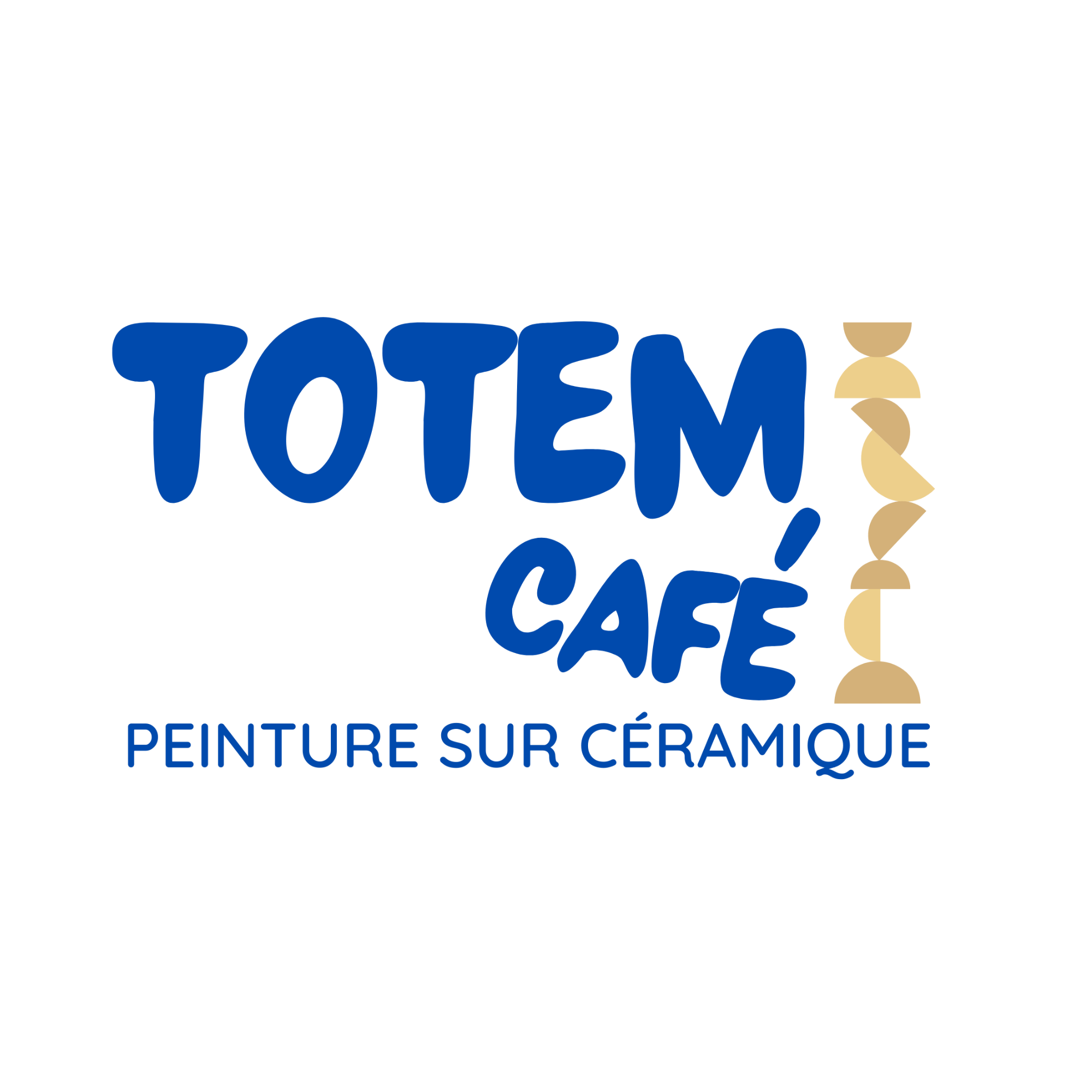 Logo Totem - Peinture sur céramique