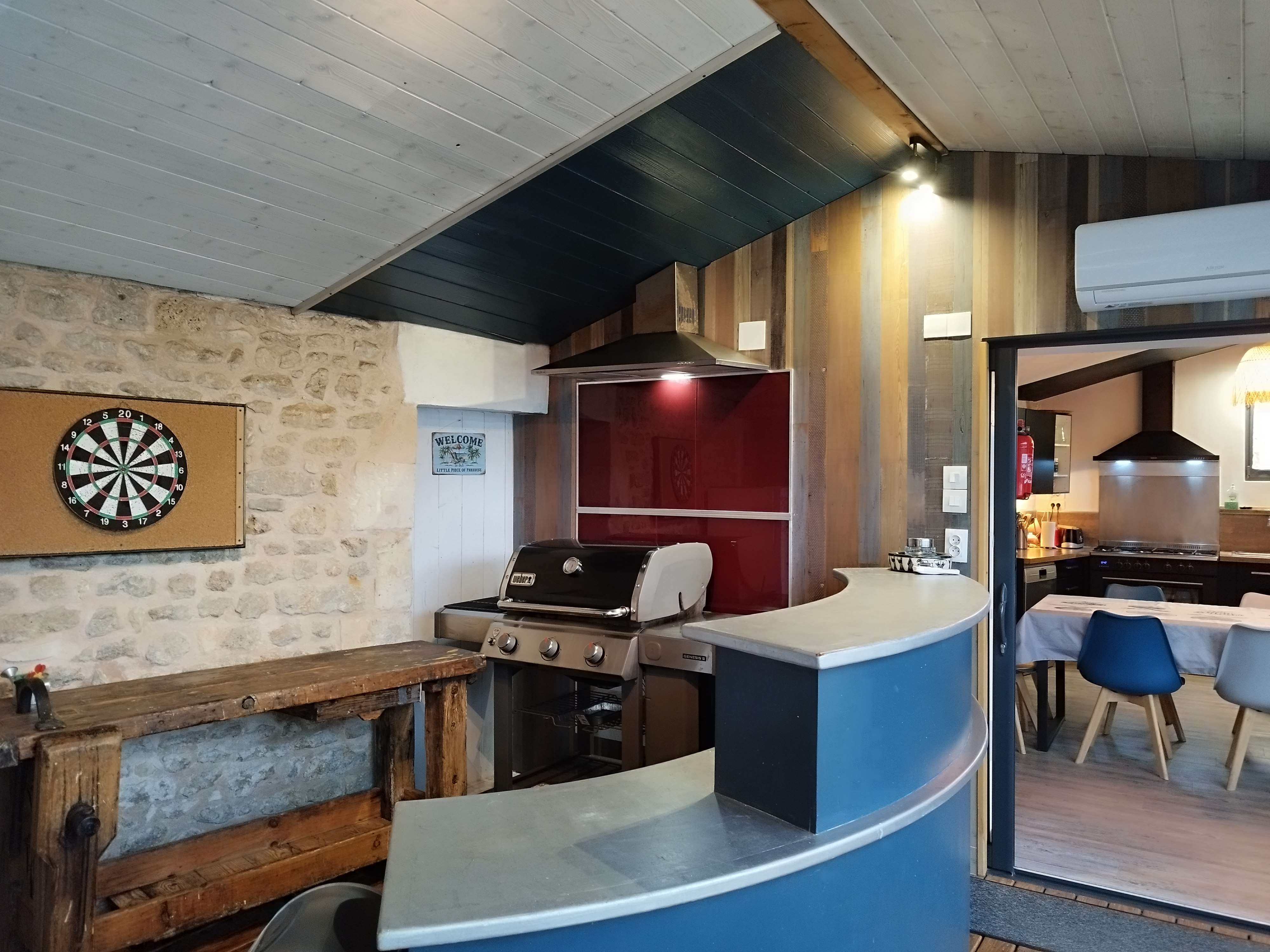 Bar cuisine ext Villa